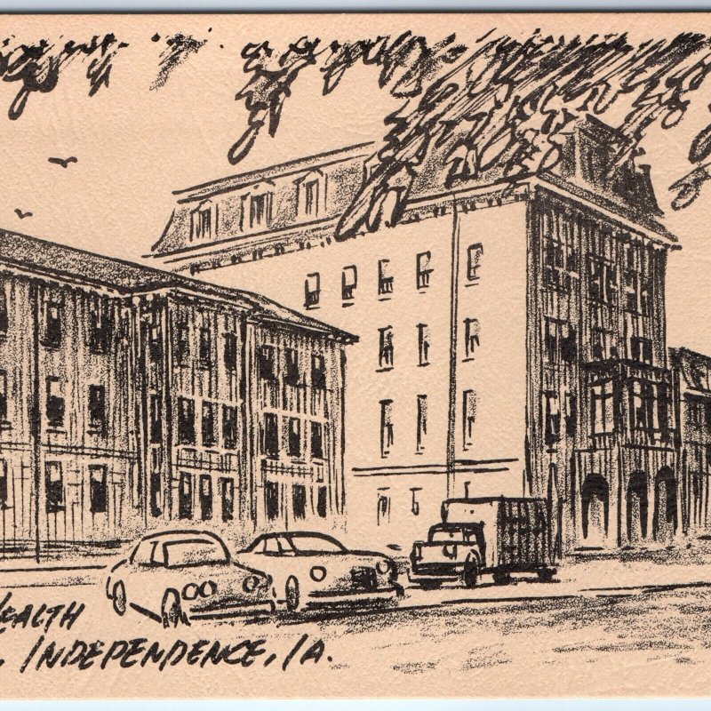 1982 Independence IA Mental Health Institute Art Print PC Norman Ramsey Vtg A231