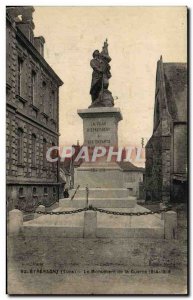 Old Postcard Etrepagny The Monument of War 1914 1918 Militaria