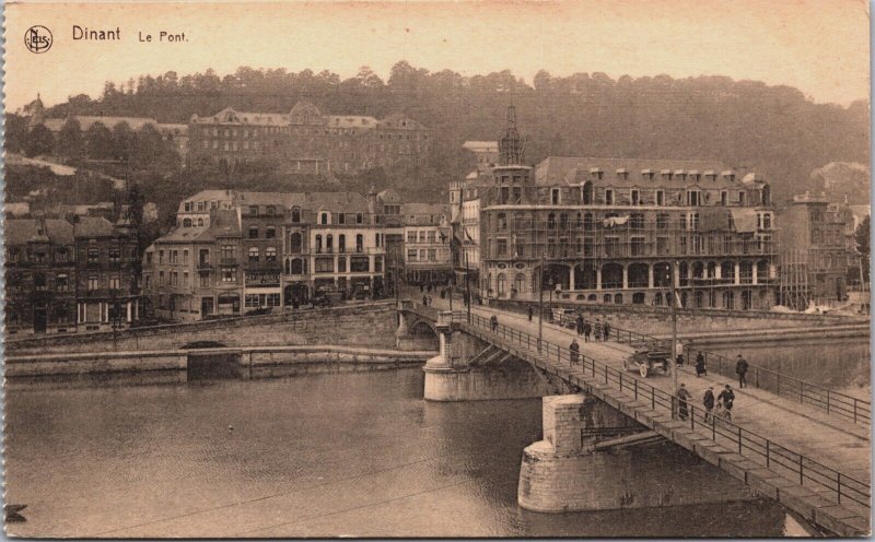 Belgium Dinant Le Pont Brug Vintage Postcard C107