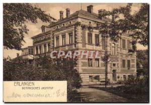 Old Postcard Erlangen Botanisches Institute