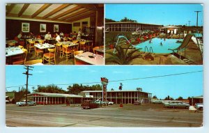 SALT LAKE CITY, UT Utah~ DENMAN'S MOTEL, CAFE c1950s Roadside Multiview Postcard