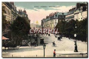 Old Postcard Paris Rue Royale