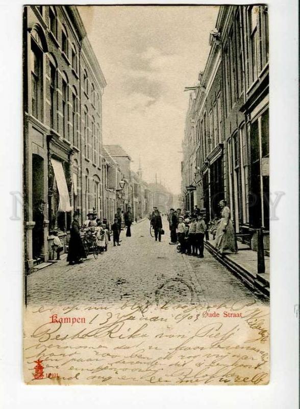 271252 Netherlands KAMPEN Oude Straat 1903 year RPPC