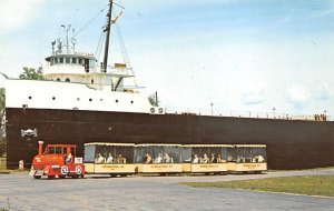 Soo Tour Train Passing The S.S Valley Camp Sault Ste. Marie MI 