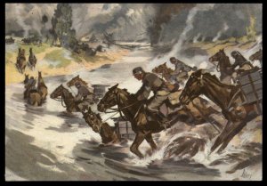 3rd Reich Germany Cavalry Charge in Poland  NS War Aid Donation Propaganda 91273