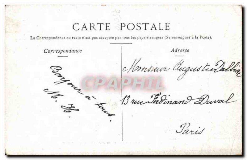 Paris Old Postcard Boulevard St Denis door