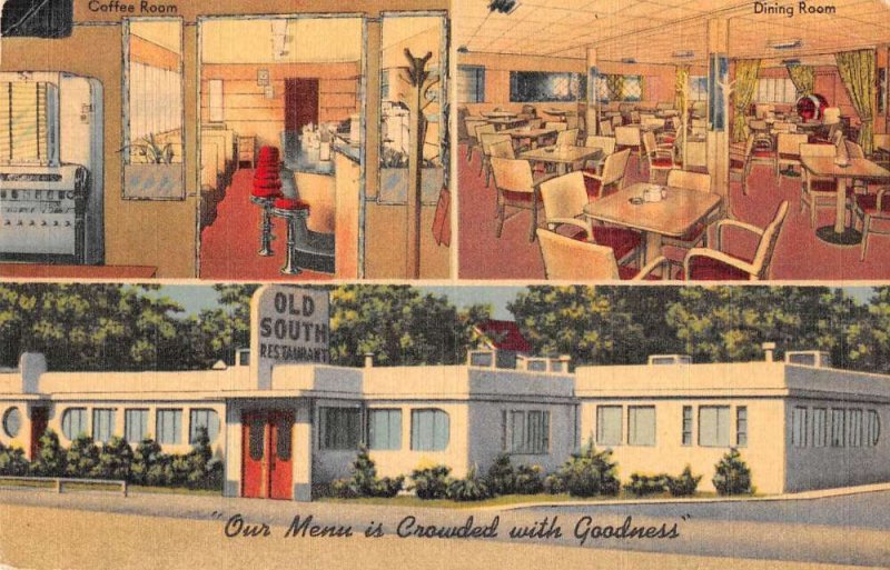 Fort Smith Arkansas Old South Restaurant Vintage Postcard AA36928