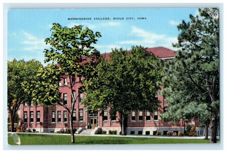c1940s Morningside College, Sioux City, Iowa IA Unposted Vintage Postcard