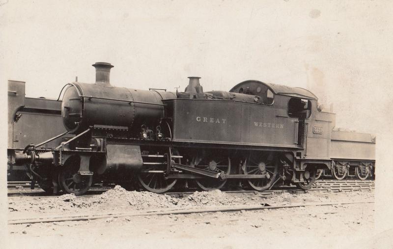 GWR Class 2-6-2T No 3131 Churchward & Collett Train RPC Postcard