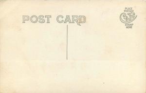 c1910 Waterfront Construction Site Cement Machinery Boat Occupation Workers RPPC 