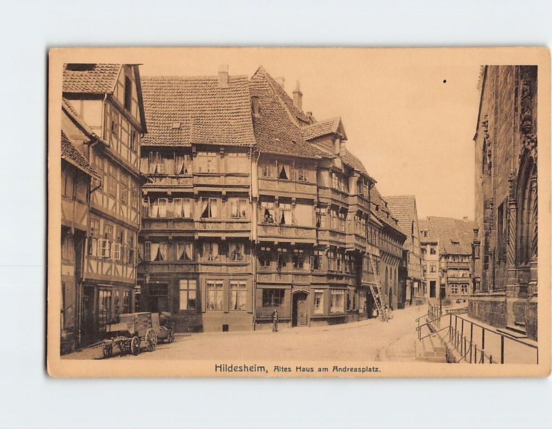 Postcard Altes Haus am Andreasplatz, Hildesheim, Germany