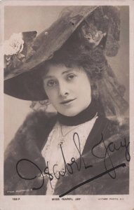 Miss Isobel Jay Actress Old Comedy Opera Singer Hand Signed Photo Postcard