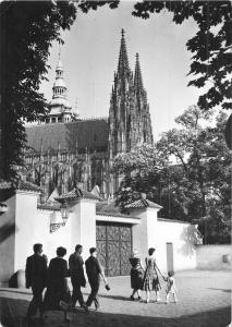 B27716 Praha St Guy`s Cathedral seen trouth the gate of the Roya  czech republic