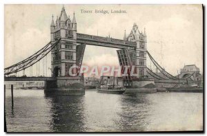 Old Postcard London Tower Bridge