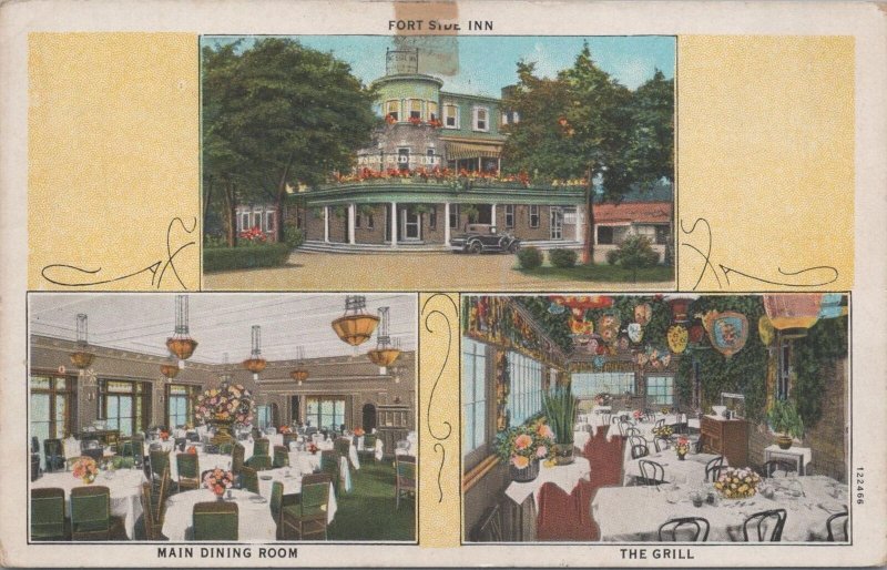 Postcard Fort Side Inn Ambler PA