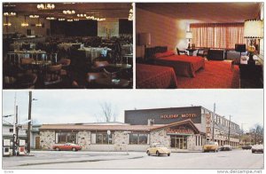 3-Views, Holiday Motel & Restaurant, Hawkesbury, Ontario, Canada, 1940-1960s