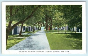 EAST BEACH, GULFPORT, Mississippi MS ~ Roadside COLONIAL TOURIST COTTAGES c1940s