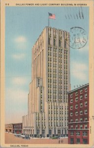 Postcard Dallas Power and Light Bldg Co Dallas TX