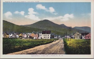 General View of Lincoln New Hampshire Vintage Postcard C201