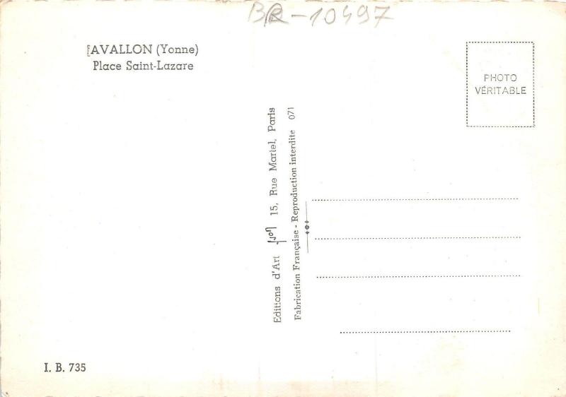 BR10497 Avallon Yonne Place Saint Lazare  france