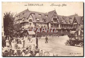 Old Postcard Deauville Normandy Hotel