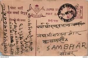 Jaipur Postal Stationery to Sambhar Lake