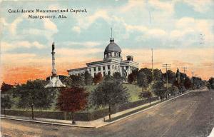13635 AL Montgomery  Confederate Monument and Capitol