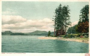 Vintage Postcard 1920's View of Pontoosuc Lake Pittsfield Massachusetts MA