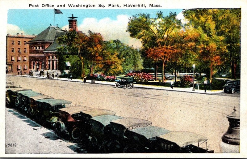 Massachusetts Haverhill Post Office and Washington Square Park