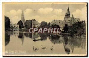 Postcard Old Bruges Lake of Love