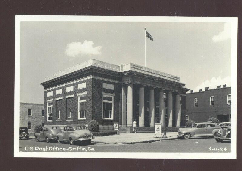 RPPC GRIFFIN GEORGIA 1940's CARS UNITED STATES POST OFFICE VINTAGE POSTCARD