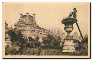Old Postcard Paris Le Pavillon de Marsan in the Tuileries Gardens