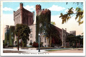 VINTAGE POSTCARD THE 74th REGIMENT ARMORY AT BUFFALO N.Y. B093