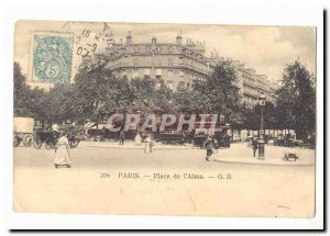 Paris (8th) Old Postcard Place of & # 39Alma