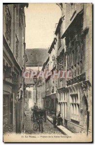 Old Postcard Le Mans House of the Queen Berengere