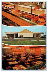 Sweden House Smorgasbord Restaurant Fort Lauderdale FL Multiview Postcard 