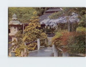 Postcard Oriental Tea Garden Golden Gate Park San Francisco California USA