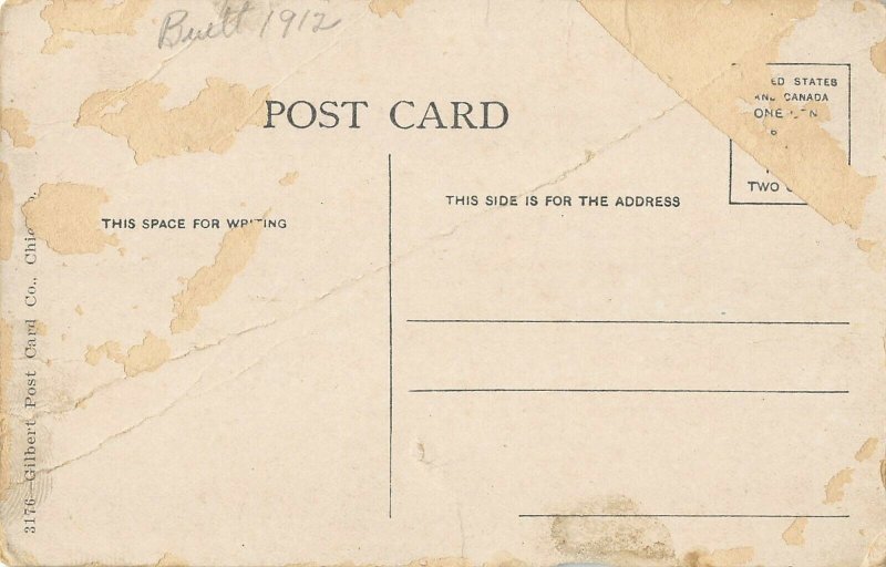 Mindenmines Mo High school 1940s RPPC am32