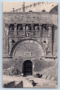 Perugia Umbria Italy Postcard Leftovers of the Porta Marzia c1910 Unposted