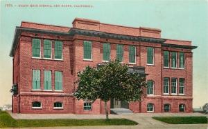 Red Bluff California~Union High School~1910 Postcard