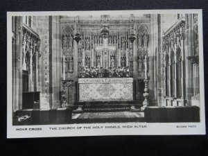 Staffordshire HOAR CROSS Church of the Holy Angels (2) Old RP Postcard by McCann