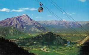 Canada Banff Sulphur Mountain Gondola Lift Vintage Postcard 07.61