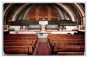 Interior of Mormon Tabernacle Ogden Utah UT UNP DB Postcard N18