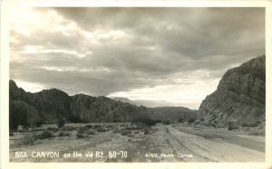 Postcard RPPC Arizona Box Canyon Route 60-70 Gerona 1940s 23-1331