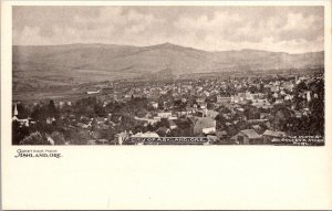 View Overlooking City, Ashland OR Undivided Back Postcard V41