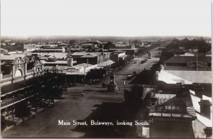 Zimbabwe Main Street Bulawayo Looking South Vintage RPPC C092