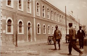 Tripoli Libya Palazzo del Comando d'Artiglieria Vintage Real Photo Postcard D73 