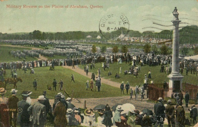 Military review on the Plains of Abraham, Quebec, Canada, 1910