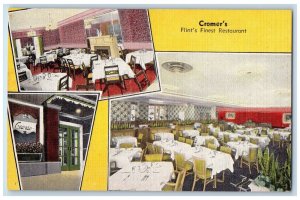 c1940s Cromer's Flint's Finest Restaurant Saginaw Michigan MI Unposted Postcard