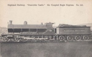 Dunrobin Castle Highland Railway Train Bogie Express Antique Postcard